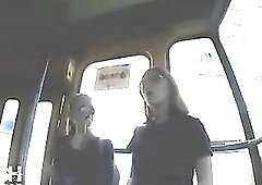 Flash two Teens On Bus