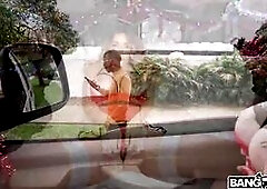 Hot Santa Claus Marica Chanelle Fucks Men On The Street As An Early Gift