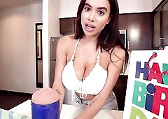 My mother I'd like to fuck stepmom use her breasty body as a gift to celebrate my birthday