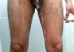 While I was taking a tub I wished to give myself a super-cute soapy hand-job.