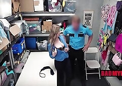 Curvy Aged Cop Gets Drilled By Her Concupiscent Hunk Colleague