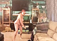 GILFJai does nude stick aerobics