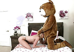 Blonde Cutie Madison Summers Loves Her Teddy Bear So Much She Lets Him Fuck Her