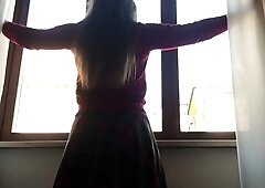 Dani Daniels . com - Pantyhose Masturbation in Rome