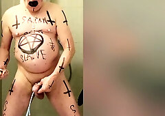 Satan Slave Takes A Perverted Piss Enema