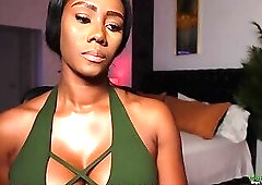 Beautiful woman in webcam play