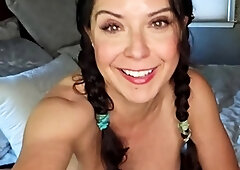 Beautiful brunette with big boobs jerk off instrucions