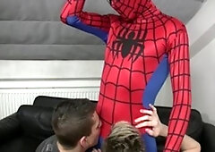 Tatted Trio Takes on Spiderman's Throbber