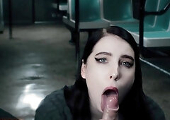 Student girl sucked dick of stranger on train - MollyRedWolf
