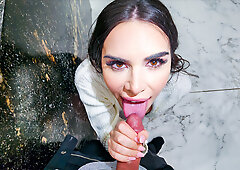 Lucy Doll sneakily sucked Allen Swift's cock