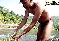 Bathing, gay teen (18+), gay daddy bear