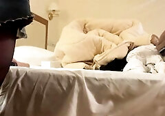 I'm wearing a mini petticoat and I feel great in the hotel, I'm such a doxy that I don't care if I'm heard or caught I'm a in