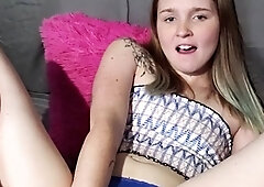 Sexy teen ebony solo toy masturbation