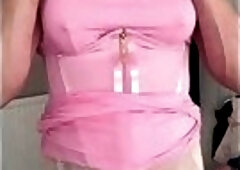 Pink dress with or without panties