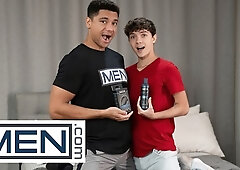 Andre Stone And Sam Ledger Try Out A New Cock Ring In Bareback Doggystyle Fashion