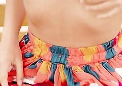 Ukranian teen sucking a Sugar-Plum & Masturbating