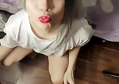 Lola Bunny takes a big black cock and creates jizz bubbles while gargling