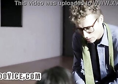 Sexy Brunette hair Sweetheart Drilled Coarse by 2 Doctors