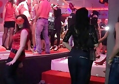 Group sex hardcore double blowjob swallowing cum