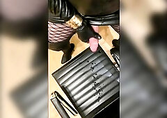 Sissy Glovecum Cumpilation 1 - thirty leather cumshots with fetish gloves
