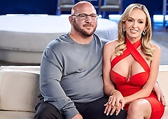 Impressive blonde with silicone tits Holly impaled by black boner