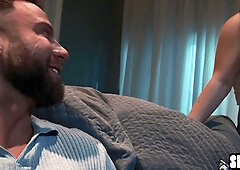 Big knockers teenager crushed by boyfriends penis