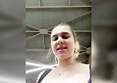 Risky masturbate in the public