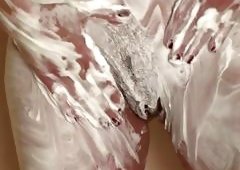 Soaping Up Her Sexy Body