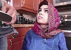 Big ass Ada just came to clean but guys cock awaits her and she sucked it