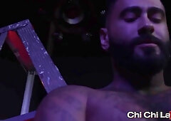 CHICHILARAW - Nasty hunks Rikk York and Archer Croft raw breed in foursome