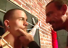 Whipping fucking and punching his slave - Factory Video