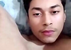Turkish fag Burak cumming on his own face