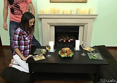 Pretty teen 18+ Amy does blowjob and receives cunnilingus