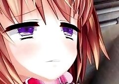 Sex in the ass in the bathroom stall by a futanari