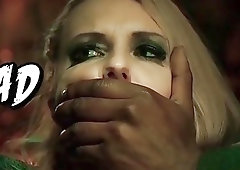 Babe licks feet of master and drinks milk from bowl