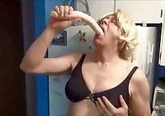 Naughty Gigi double fuck stick - deep assfuck, deep throat, ATM