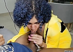 Please Don't stop your playing movie games for my sucking your jock Slutty Whore is sucking dick and getting drilled bareback in all position #1 