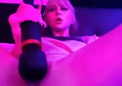 Savannah lovely amateur blonde woman toying