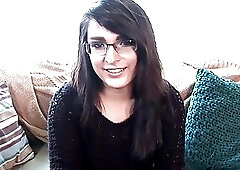 Gorgeous ts debutante fingering at casting