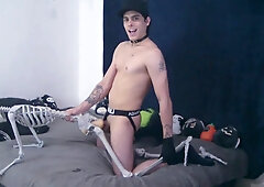 Latin Halloween kink with adult toys and spooky surprises