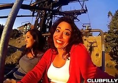 Veronica Radke and her besties are adventurous sluts and they love eating pussy