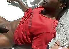 Concupiscent tranny likes anal games with her man