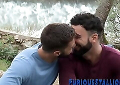 Dong sucking ripped hunks bang ass