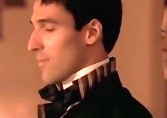 Rich and horny gay guy invites friends over to his fuck house