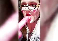 Bambi goes outside with her sex toy~♡