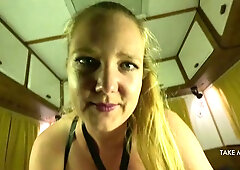 A Hot Vacation Fuck in POV in Ana Slos Campervan - TAKE ME SLO