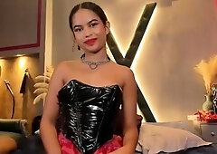 Softcore solo with cute asian chick Akane Ozora