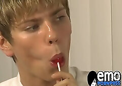 Twink lovers Blair Mason and Kaylo Riley enjoying anal sex