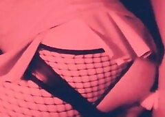 how to make an anal against the wall in mini petticoat