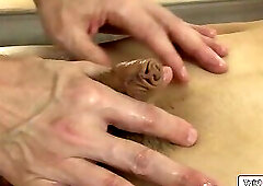 Small tits trans Alexa Scout gets massage and is anal fucked